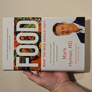 Hardcover Book Food: What the Heck Should I Eat? Dr. Mark Hyman 386 Pages NWT